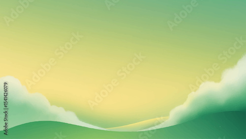 Blue sky with sun, colourful rainbow in the clouds, and bright sunlight abstractly describe the beautiful summer weather