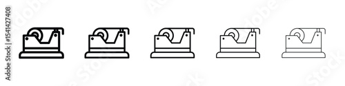 Tape dispenser icon for mobile concept and web design.