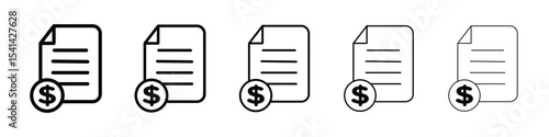 Tax icon for mobile concept and web design.