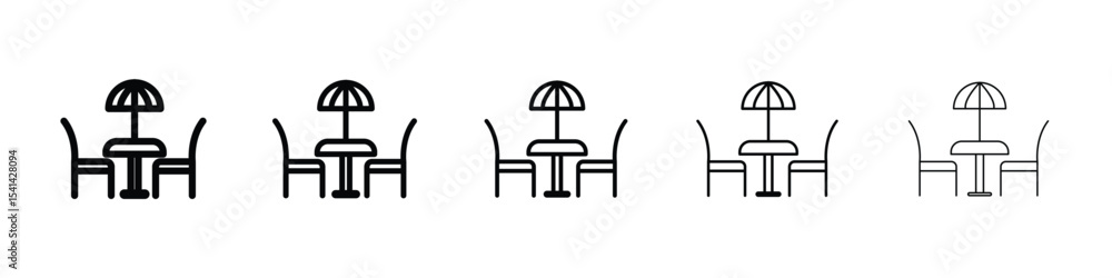 Fototapeta premium Terrace icon for mobile concept and web design.