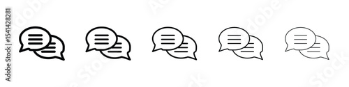 Text chat icon for mobile concept and web design.