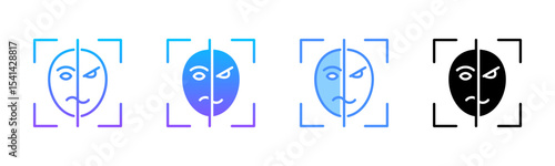 Emotion Recognition Multi Style Icon Set