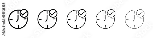 Time check icon for mobile concept and web design.