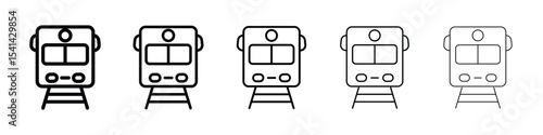 Train icon for mobile concept and web design.