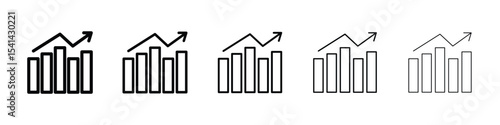 Trend Arrow icon for mobile concept and web design.