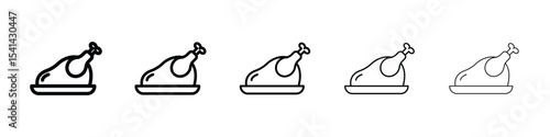 Turkey icon for mobile concept and web design.