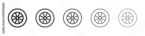Tyre icon for mobile concept and web design.