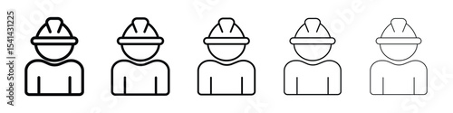 User helmet safety icon for mobile concept and web design.