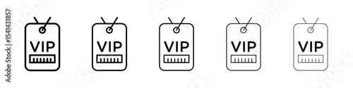 VIP icon for mobile concept and web design.