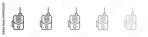 Walkie talkie icon for mobile concept and web design.