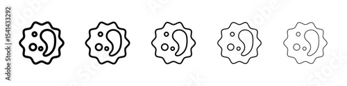 White blood cell icon for mobile concept and web design.