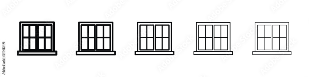 Obraz premium Window icon for mobile concept and web design.