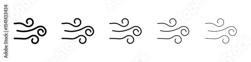 Wind icon for mobile concept and web design.