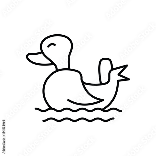 Duck Boat  Icon vector
