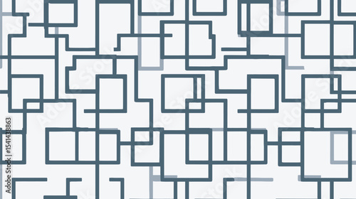 Geometric figures interlock creatively showcasing pattern minimalism design abstraction