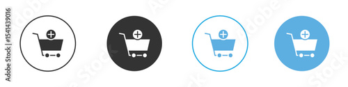 Add to cart icon Logo Template Design set