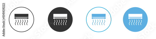 Air conditioner icon Logo Template Design set