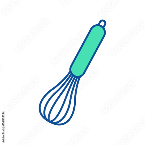 Whisk. Kitchenware icon. Line vector kitchen utensil and tool. Cutlery illustration