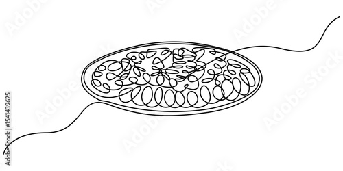 chow mein Continuous one line drawing, One line illustration of ramen bowl, 
 Link ×Title:
Vector illustration of spaghetti isolated on white background for kids coloring activity worksheet/workbook.