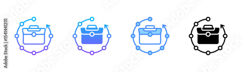 Work Experience Multi Style Icon Set