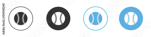 Baseball icon Logo Template Design set