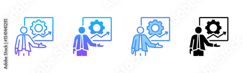 Training Multi Style Icon Set