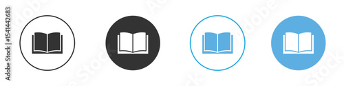 Book icon Logo Template Design set