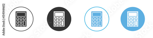 Calculator icon Logo Template Design set