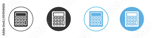 Calculator icon Logo Template Design set