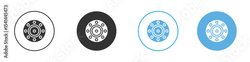 Car bearing icon Logo Template Design set