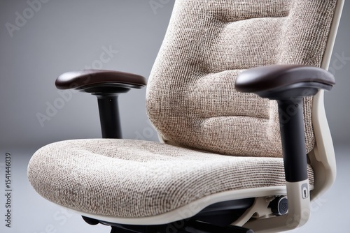 Adjustable armrests on office chair ergonomic design