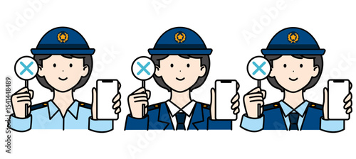 女性警察官2 だめ スマホ