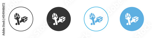 Cloves icon Logo Template Design set