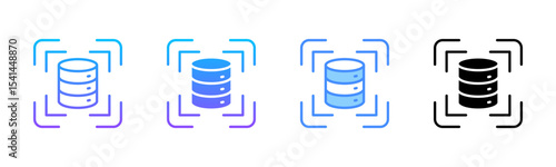 Capacity Multi Style Icon Set