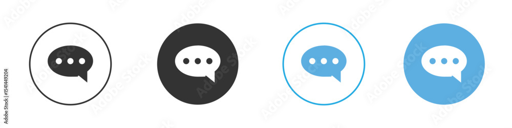 Fototapeta premium Comment icon Logo Template Design set