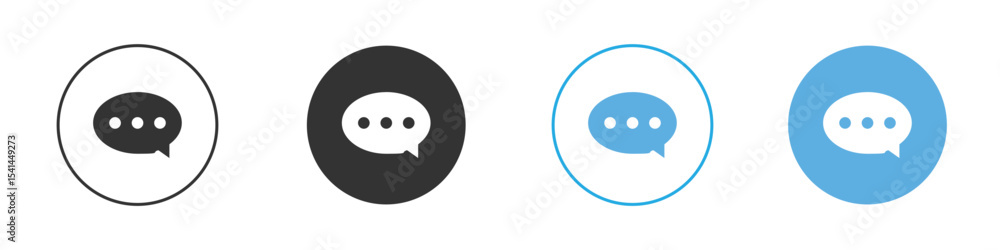 Fototapeta premium Comment icon Logo Template Design set