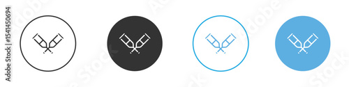 Crutch icon Logo Template Design set