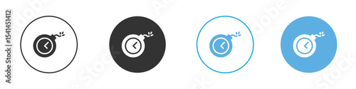 Deadline icon Logo Template Design set