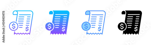 Expense Multi Style Icon Set