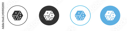 Dice icon Logo Template Design set