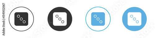 Dice three icon Logo Template Design set