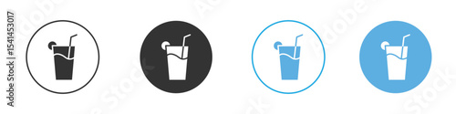 Drink icon Logo Template Design set