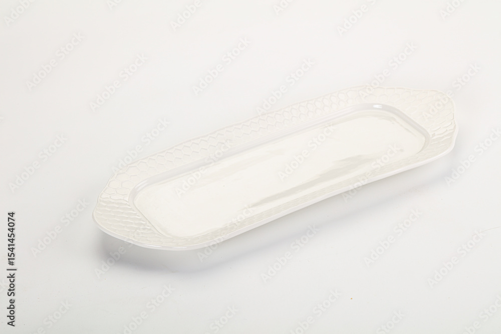 White ceramic empty plate dishware White ceramic empty plate dishware