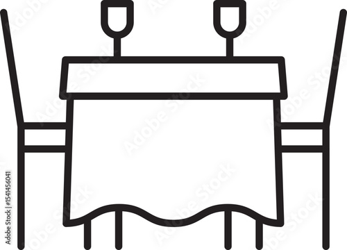Table Vector Icon Stock Illustration