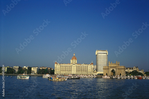 indian apollo bunder colaba skyline Mumbai India
