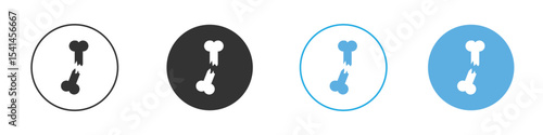 Fracture icon Logo Template Design set
