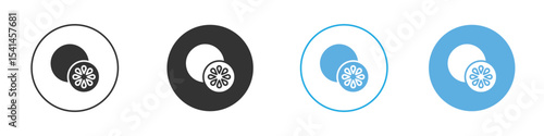 Grapefruit icon Logo Template Design set