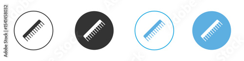 Hair brush icon Logo Template Design set
