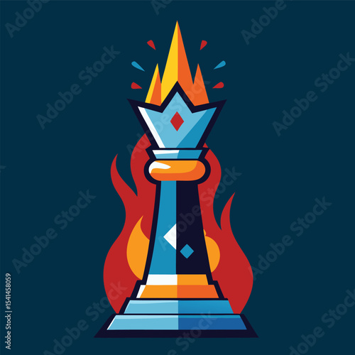 illustration of a victory podium