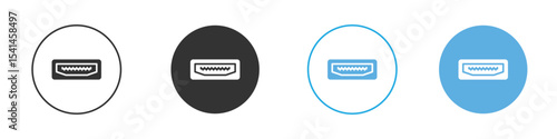 HDMI icon Logo Template Design set